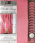 Mosaic Double Swag Fabric Shower Curtain with Ring Hooks, 2 Tie Backs - 70 x 72 in.